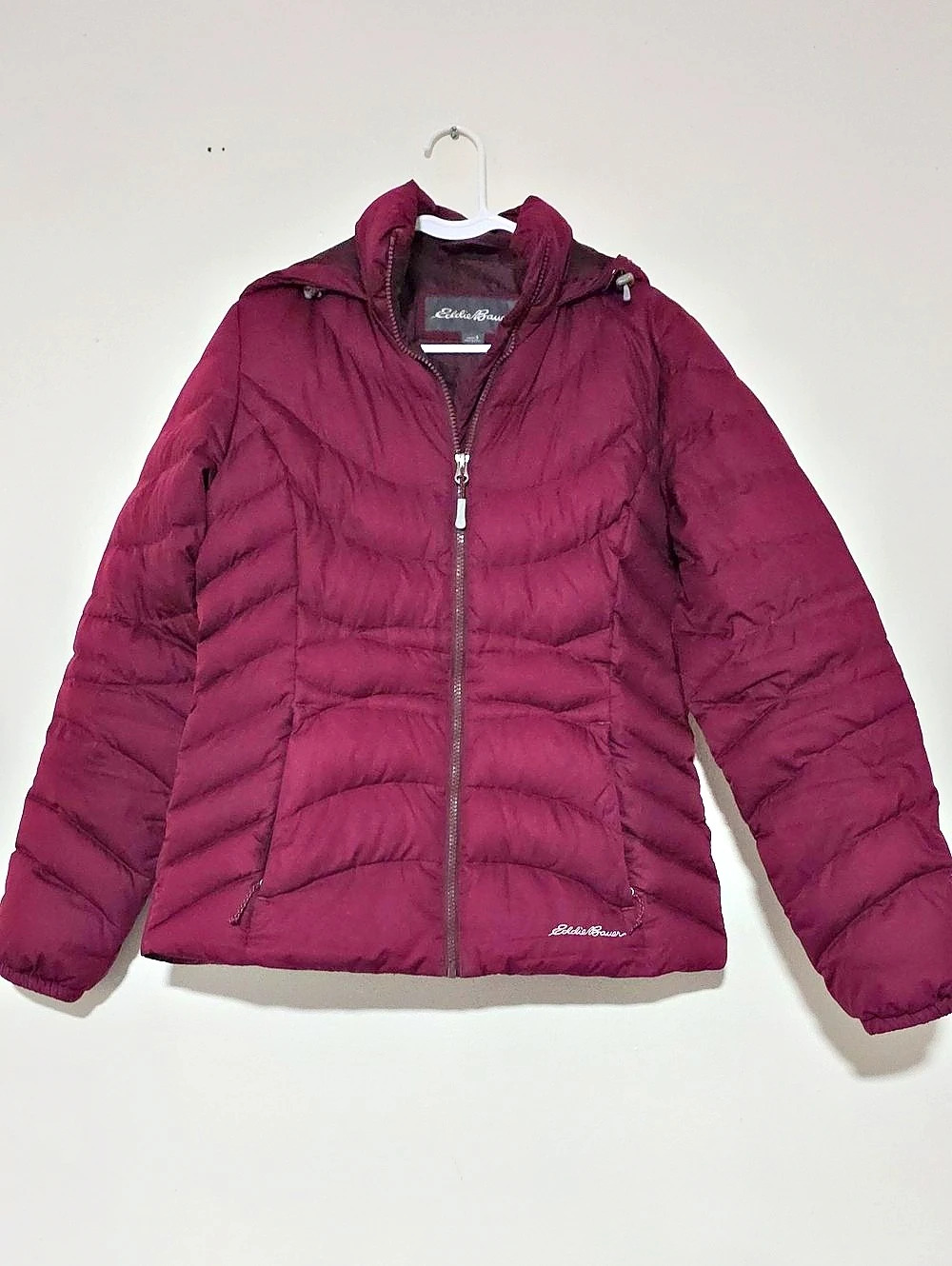 Eddie Bauer Puffer Jacket Maroon Size Small
